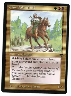 Adun Oakenshield -- MTG (SP Quality) - Legends - See scans!! - Image 1