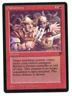 Disharmony -- MTG (SP Quality) - Legends - See scans!! - Image 1