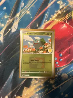 Pokemon TCG Bulbasaur 001/132 Mega Evolution 30th Pokemon Day Stamped Promo Mint - Image 1
