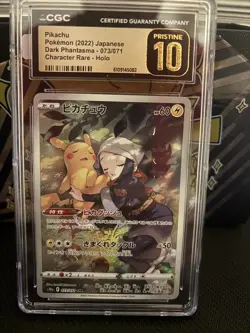 Pristine 10 Pikachu 073/071 Dark Phantasma Holo Pokemon Card Japanese - Image 1