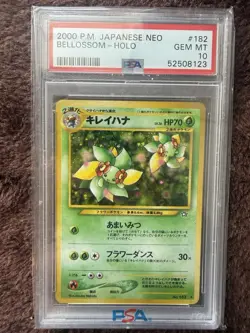 Pokemon Bellossom Holo PSA 10 Japanese Neo - Image 1