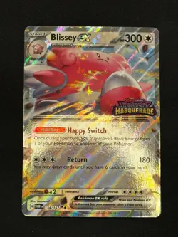 Pokemon Blissey ex (Twilight Masquerade Stamped) 134/167 Holo - Image 1