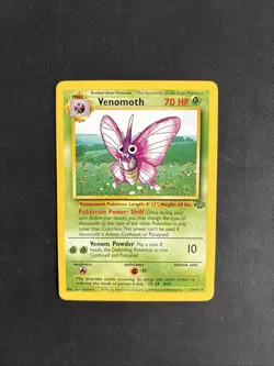 Pokemon TCG Venomoth Jungle 29/64 Regular Unlimited Rare Non Holo - LP/NM - Image 1