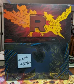 Pokemon Phantasmal Flames Mega Charizard & Team Rocket Moltres EX UPC Sealed - Image 1