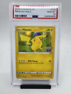 Pikachu 028/078 Pokemon GO Holo [PSA 10] - Image 1
