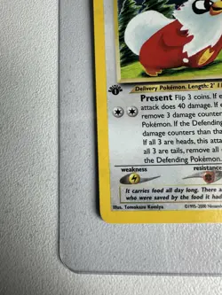 Delibird Holo Rare 1st Edition Neo Revelation 5/64 WOTC Vintage Pokemon - Image 3