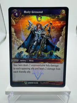 World of Warcraft TCG Foil Promo War of the Ancients Holy Ground - Image 1