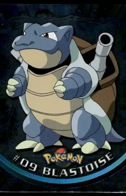 Pokemon Cards Blastoise #9 Topps Trading Cards Series 1 LP - Image 1