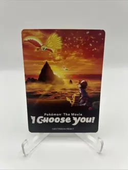 2017 Pikachu & Ash Pokemon the Movie I Choose You Promo Insert Card - Image 1