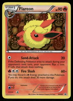 Pokemon Cards Flareon BW88 BW Black Star Promos Promo NM - Image 1