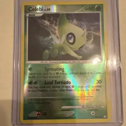 Pokemon TCG Celebi Mysterious Treasures 7/123 Reverse Holo Rare 60HP Card - Image 1