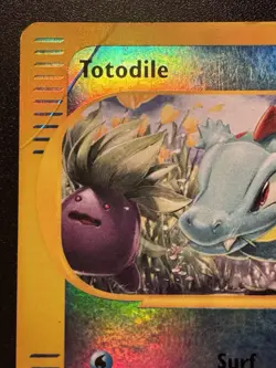 Totodile 134/165 Expedition Pokemon Card Reverse Holo Foil Rare HP - Image 3
