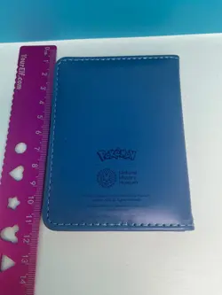 Pokemon Natural History Museum Eevee Travel Pass Holder Card Wallet MINT blue uk - Image 2