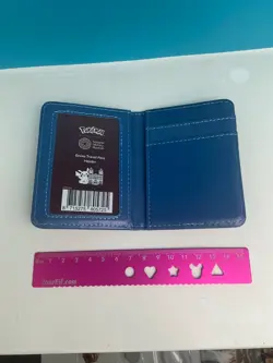 Pokemon Natural History Museum Eevee Travel Pass Holder Card Wallet MINT blue uk - Image 4