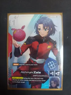 Athrun Zala Alternate Art Winner Foil - ST04-011 C+ NM - Gundam TCG Card Game - Image 1