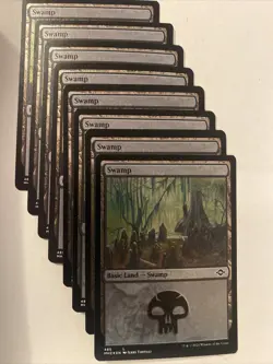 MTG Swamp (8) Modern Horizons 2 485 Foil Etched Land NM - Image 1