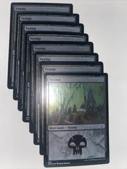 MTG Swamp (8) Modern Horizons 2 485 Foil Etched Land NM - Image 2