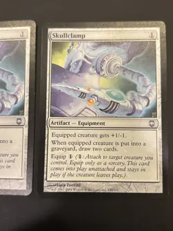 2x Skullclamp DarkSteel Magic the Gathering Mtg UP NM - Image 3