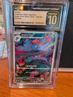 Pokemon Gloom 109/108 Sv3 Ruler of the Black Flame Art Rare Holo Japanese CGC 10 - Image 1