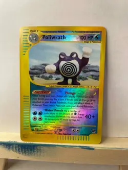 Pokemon Poliwrath 024/165 Expedition Base Set Reverse Holo Rare Stage 2 100 HP - Image 1