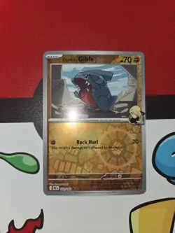 Cynthia's Gible 102/182 Destined Rivals Reverse Pokemon TCG Holo NM - Image 1