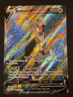 Pokemon Boltund V (Full Art) Ultra Rare SWSH08: Fusion Strike 249/264 NM - Image 1