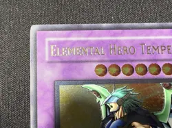 Elemental Hero Tempest EEN-EN034 Elemental Energy 1st Edition Ultimate Rare LP - Image 3