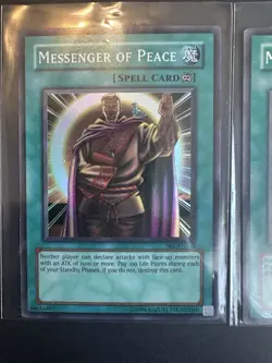 3x Yugioh Messenger of Peace MRL-102 Super And Duelist League Purple 1st Ed (MP) - Image 2