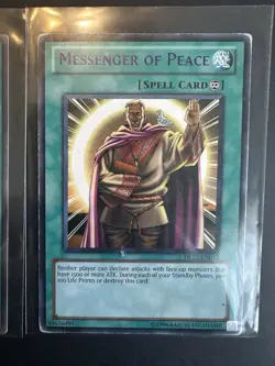 3x Yugioh Messenger of Peace MRL-102 Super And Duelist League Purple 1st Ed (MP) - Image 4