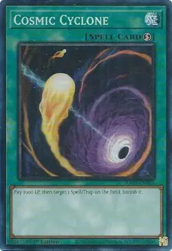 3 pack yugioh cards - Skill Drain, Cosmic Cyclone, Sol and Luna - Image 1