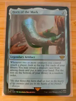 MTG Horn of the Mark (FOIL) 0241 Lord of the Rings M/NM Free UK P&P - Image 1