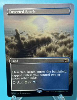 MTG / Deserted Beach / MID / #281 Foil (Borderless) / Rare / NM - Image 1