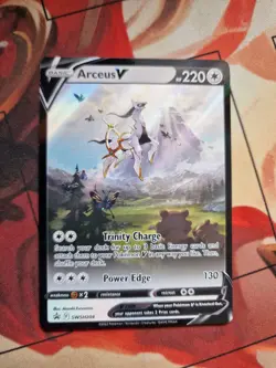 Arceus V SWSH204 Sword & Shield Full Art Holo Promo Pokemon TCG Near Mint - Image 1