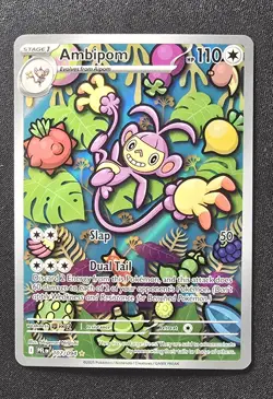 Ambipom 107/094 / Phantasmal Flames Illustration Rare Pokemon TCG - Image 1