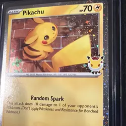 Pokemon TCG Pikachu 051/162 Stamped 2026 Pokemon Day 30 Promo NM Partial SWIRL - Image 5