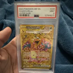 Pokemon Obsidian Flames Charizard ex Hyper Rare Holo 228/197 PSA 9 2023 - Image 1