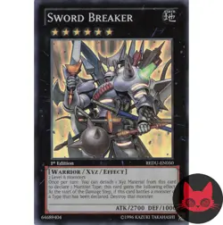 Yugioh Sword Breaker REDU-EN050 Super Rare 1st Edition NM - Image 1