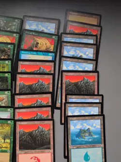 MTG 65 Portal Card Lot. Inc Basic Lands.Old Vintage Mountain Island.Fire Dragon - Image 2