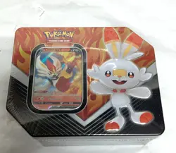 Pokemon Cinderace V Tin BRAND NEW FACTORY SEALED 2020 Galar Partners 820650806773 - Image 1