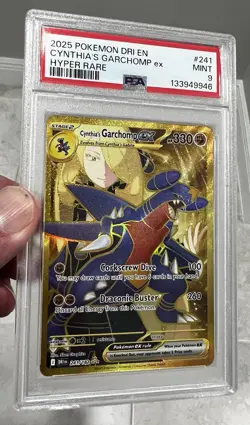 Pokemon Destined Rivals Cynthia’s Garchomp 241/182 Hyper Rare PSA 9 MINT - Image 5
