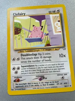 Clefairy 30/111 - Neo Genesis - Uncommon - Vintage - Pokemon Card MP - Image 3