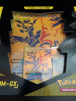 Pokemon TCG: Pikachu & Zekrom GX Premium Collection Tag Team Box Evolving Skies - Image 3