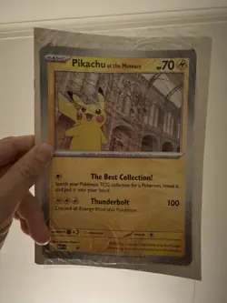 Pokemon Pikachu At The Museum Promo Card Sealed - Image 1