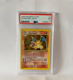 PSA 7 Charizard 4/102 Base Set Rare Holo Pokemon Card 1999 WOTC - Near Mint - Image 1