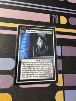 Star Trek CCG 1E Deep Space Nine Airlock Rare Card NM-M - Image 1