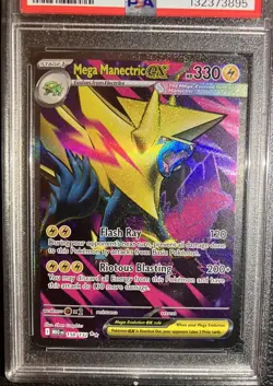 2025 POKEMON MEG EN-MEGA EVOLUTION ULTRA RARE #158 MEGA MANECTRIC EX PSA 10 - Image 3
