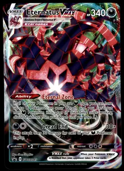 Eternatus VMAX SWSH045 JUMBO OVERSIZED Black Star Promo Pokemon Card - Image 1