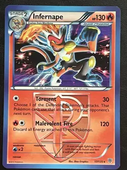 Pokemon Infernape Holo - Plasma Storm - 17/135 LP - Image 1
