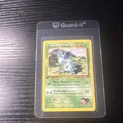 Giovanni’s Nidoran 75/132 1st Edition Gym Challenge WOTC Vintage Pokemon - Image 1