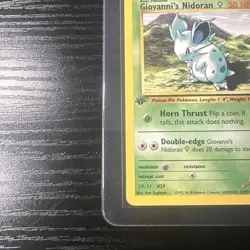 Giovanni’s Nidoran 75/132 1st Edition Gym Challenge WOTC Vintage Pokemon - Image 2